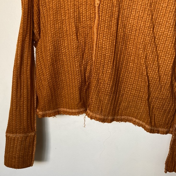 Free People We The Free Wildcat Thermal Sweater in Cedar - Picture 11 of 11